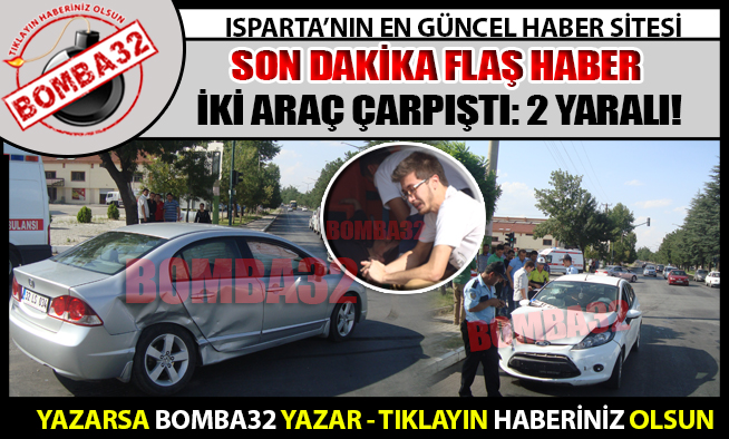 İSTANBUL CADDESİ`NDE  KAZA 2 YARALI